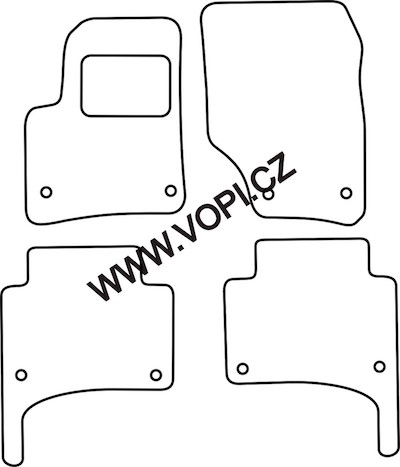 Autokoberce Porsche Cayenne 2003 - 04/2010 Carfit (3714)